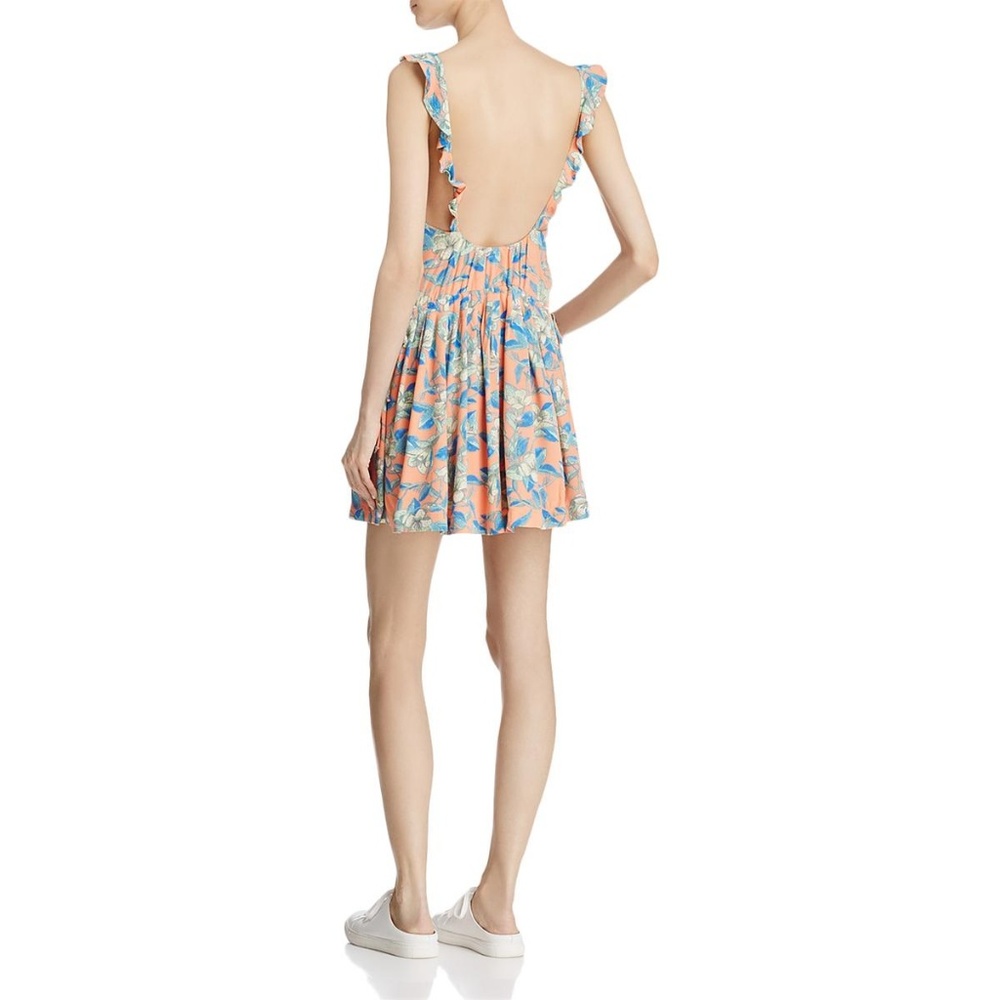 Free People Women's Mini Dress Orange Combo - Picture 3 of 8